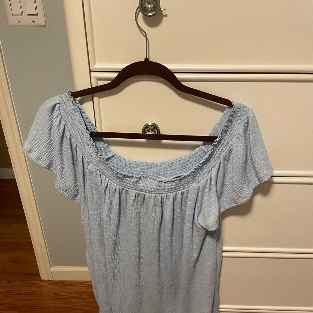 Lauren Conrad Blue Shirt